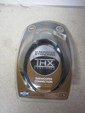 Cavo di collegamento subwoofer certificato Monster Standard THX 16 piedi / 4,87 m NUOVO