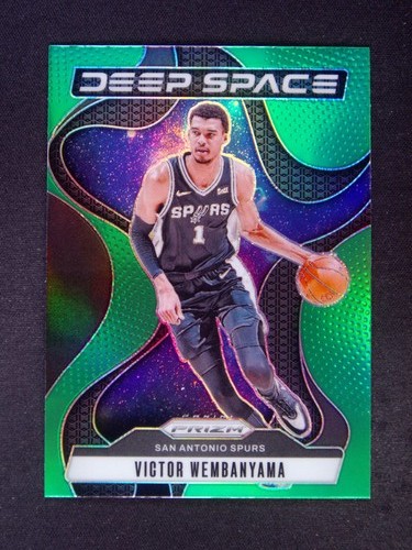 2024-25 Panini Prizm Victor Wembanyama #2 Deep Space Green