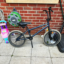 Blue/Black BMX Bike 1 Speed Mechanical Disc Brakes BMX Bar w/ Pegs Parts