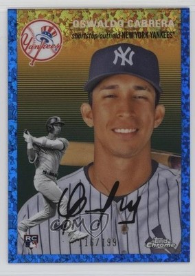 2023 Topps Chrome Platinum Anniversary /199 Oswaldo Cabrera #81 Rookie RC uk2