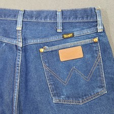 Wrangler VTG Jeans Men's 38x33 Fits 35x32 Blue 13MWZ Cowboy Cut Western USA Made