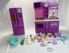 Our Generation Purple Gourmet Kitchen 18" Doll Playset w/ Accessories