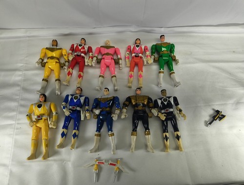 Vintage Bandai 90er Mighty Morphing Power Rangers Auto Morph Flip Head Figuren X10 - Bild 6 von 17