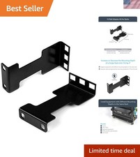 1U Server Rack Depth Extender - Adjusts Up to 4in, TAA Compliant, Durable Steel