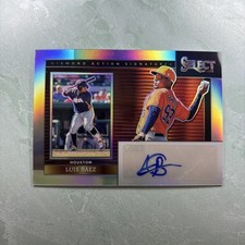 2024 Panini Select LUIS BAEZ AUTOGRAPH/AUTO DIAMOND ACTION ASTROS B1305