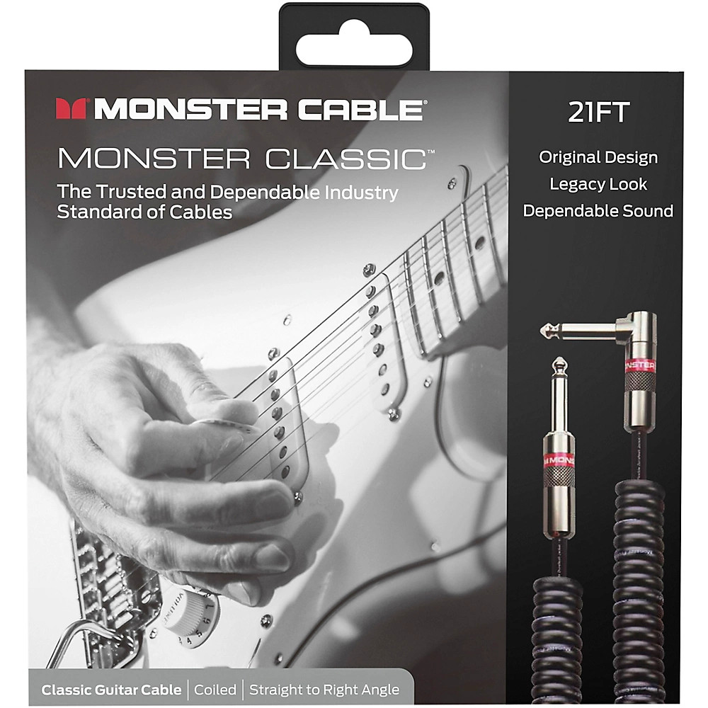 Кабель Monster Cable Кабель для аудиоинструмента Prolink Monster Classic Pro, спиральный 21 Blk