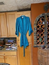 Vintage 90s Victoria Secret Gold Label Floral Satin Kimono Robe Lingerie Medium