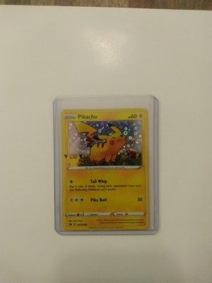 2020 Pokemon Pikachu Promo Card SWSH039 HOLO Tail Whip Pika Bolt 50