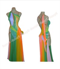 Handmade Dance Dress/Standard Ballroom Competition smooth Waltz Tango Costume