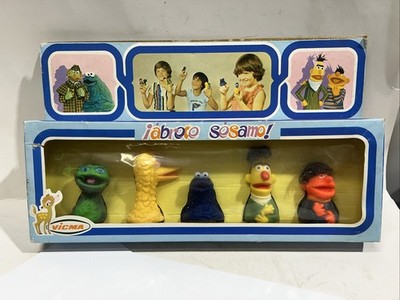 Sesame Street - Vicma - Finger Puppets: Big Bird, Oscar,Bert, Ernie,Cookie RARE