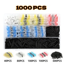1000x Wire Connectors Waterproof Solder Seal Heat Shrink Wire Terminal Connector