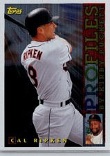 #AL-08 Cal Ripken 1996 Topps Profiles by Kirby Puckett AL Baltimore Orioles