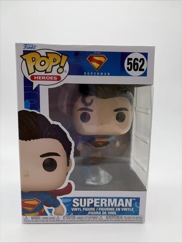 Funko Pop Superman 2025: Superman (Flying) Figure With Pop Protector Ship Fast!