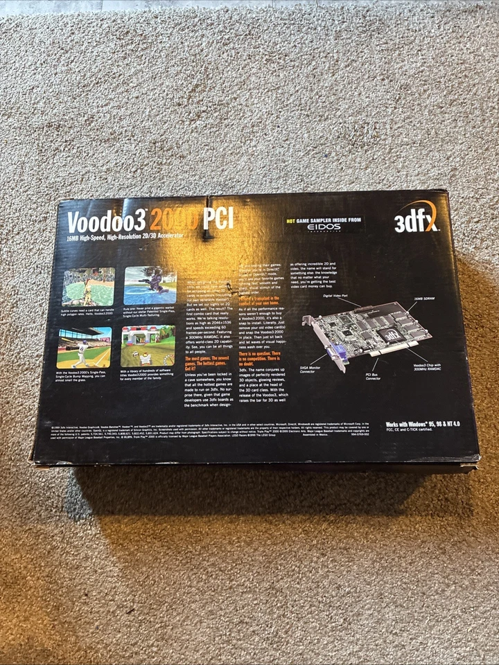 3dfx Voodoo3 2000 PCI 16MB STB Brand New Graphics Card V32316 Accelerator - Image 2 of 4