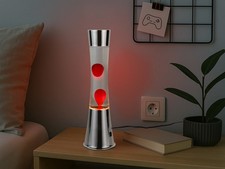 LED Lavalampe im 90er Jahre Retro Design, besondere Tischlampe in 3 Farben