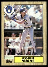 Robin Yount 1987 Topps #773 Brewers MLB READ FREE SHIPPING AutographDen