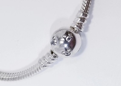 Disney Pandora New mickey Mouse CZ Snake Chain Bracelet 18cm 590731CZ