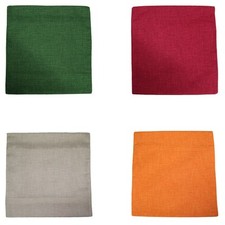 Coppia federe cuscini DIVANI 42x42 cm Cotone VARI COLORI Tinta Unita Pillow case