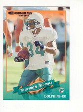2000 Donruss Thurman Thomas (HOF) #81 Miami Dolphins Free Shipping