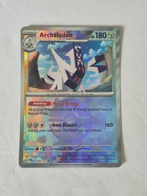 Archaludon (Poke Ball Pattern) 070/131 SV: Prismatic Evolutions Pokemon Holo NM