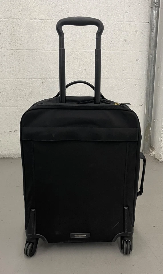 TUMI Voyageur Super Leger 21" 4 Wheel Carry-On Bag Spinner Black Gold Excellent - Image 4 of 4