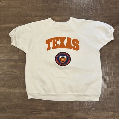 Vintage Unisex University Of Texas Austin 1970s Overlocked Sweatshirt L/XL I2