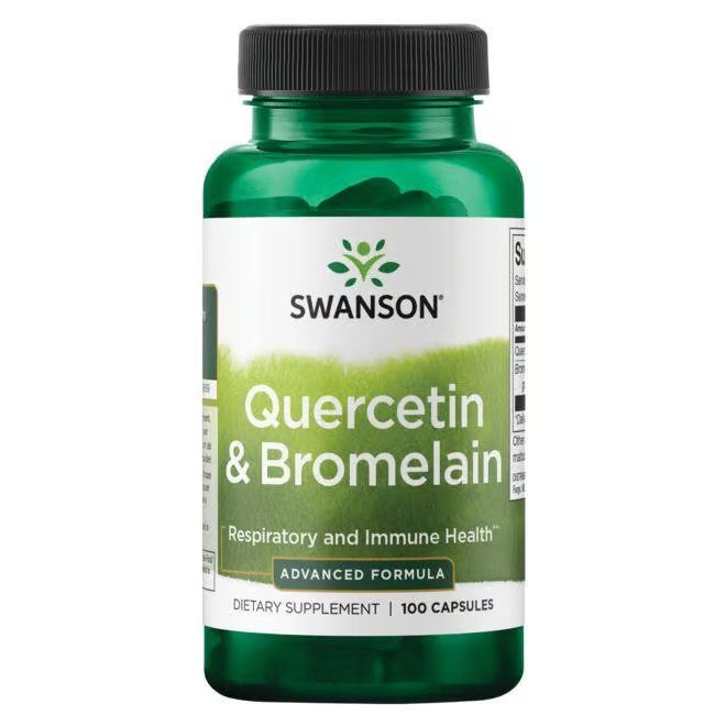 Quercetina y Bromelina - Fórmula Avanzada 100 Cápsulas Swanson Health Product