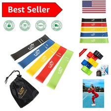 High-Quality 5-Piece Resistance Loop Bands for Strength Training and Rehab Needs