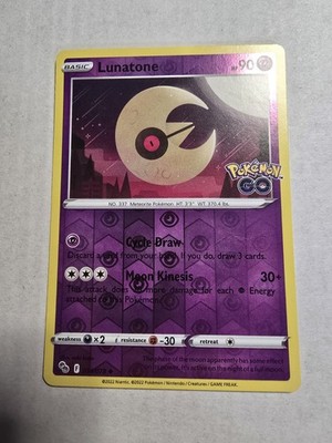 Lunatone 034/078 Pokémon GO Reverse Holo