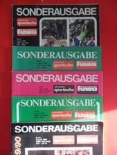 5x DDR Sonderausgabe Deutsches Sportecho Fussballwoche August 1985 bis 1989