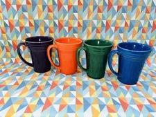 NEW set of 4 FIESTA LATTE bistro MUG 18 oz mixed colors FIESTAWARE Ships Free