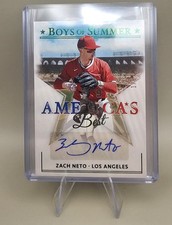 2024 Boys of Summer #AME-ZN Zach Neto America's Best Signatures Emerald #/5