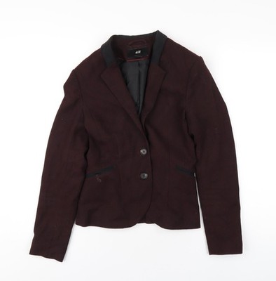 H&M Damen Sakko Blazer rot Größe 4 Knöpfe