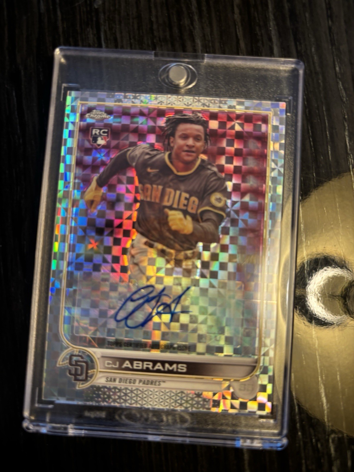 CJ Abrams 2022 Topps Chrome Xfractor Autograph Rookie Card /125 