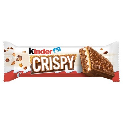 8000500434123 Kinder Crispy Chrupiący wafelek z nadzieniem kakaowym i orzechowym