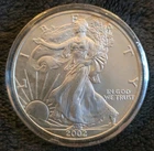 2002 American Silver Eagle 1 Troy Oz .999 Fine Silver Uncirculated