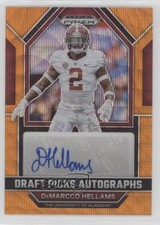 2023 Panini Prizm Draft Picks Orange Wave 34/75 DeMarcco Hellams Auto 07f1