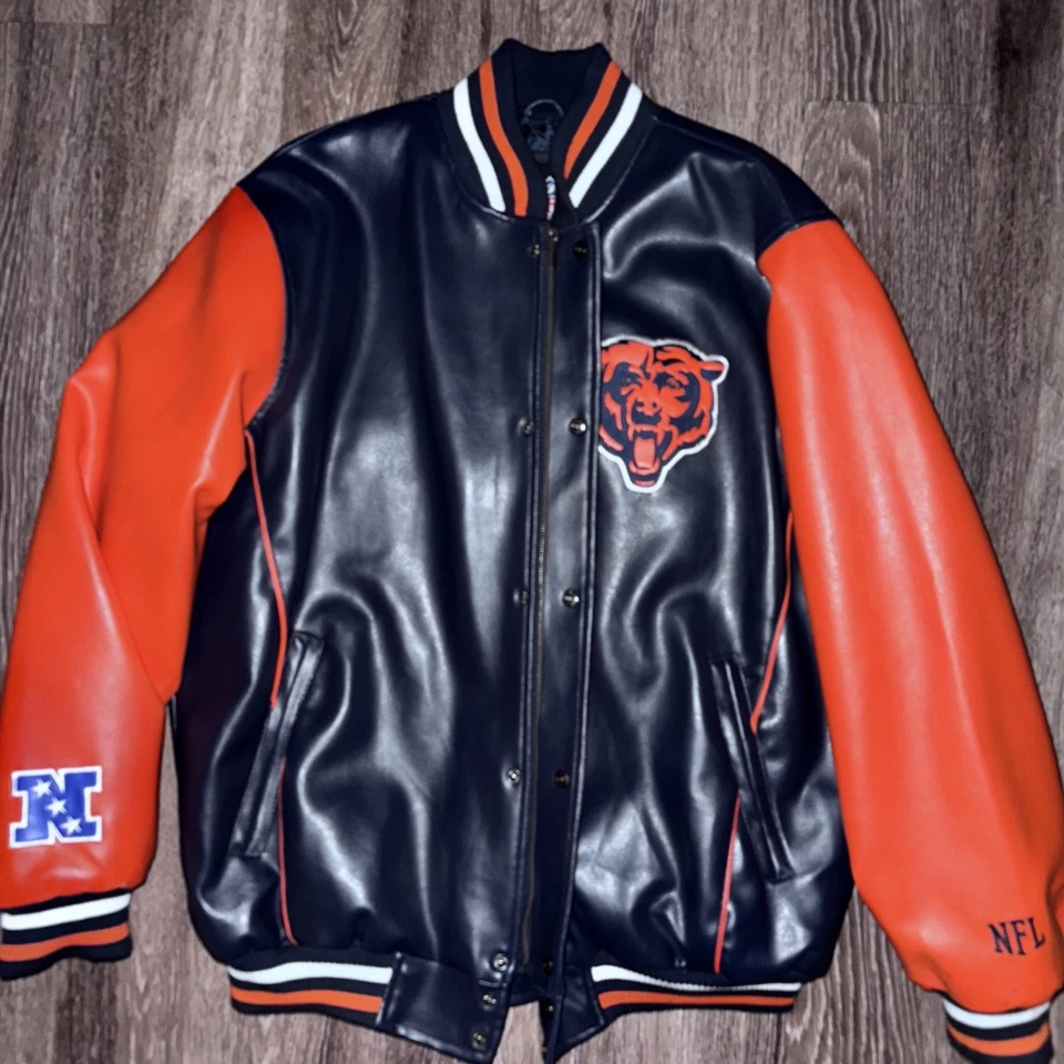 Chaqueta Universitaria NFL Chicago Bears Talla XL Foto 2 de 4