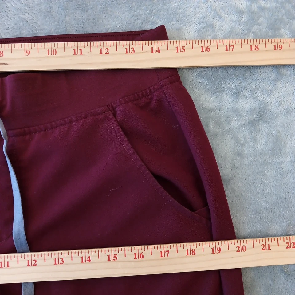Pantalones Médicos Figs Para Mujer Pequeños Pequeños Rojo Granate Estilo Jogger # W18SW2005P Foto 2 de 4