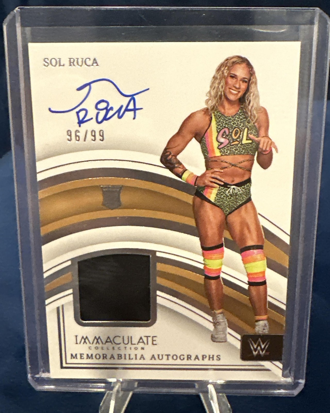 2023 Panini Immaculate WWE Sol Ruca MA-SRC Memorabilia Patch Auto /99 MEM RC RPA