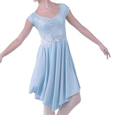 A Wish come Dance costume 24285 Dream of Me light blue sequin SA-Small adult