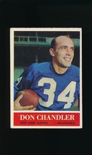 1964 Philadelphia #115 Don Chandler * Halfback * New York Giants * VG-EX/EX *