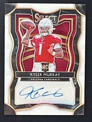2019 Select - Rookie Signatures Kyler Murray #RS-1 White Prizm Jersey #’d 01/15