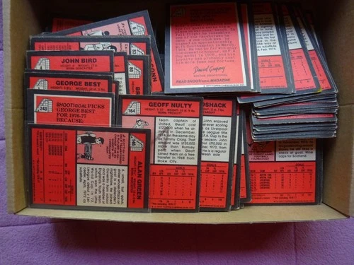 COMPLETE SET - TOPPS - FOOTBALLERS RED BLACK BACK 1977 330 CARDS  mixed GD few F