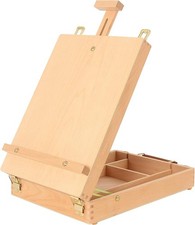 Art Supplies Box Easel Sketchbox Painting Storage Box, Adjust Wood Tabletop Ease