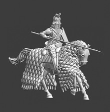 Northern Crusades Miniatures Medieval Mounted English Knight Saga Baron's War 3D