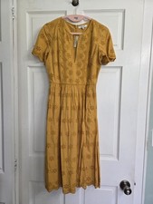 Madewell Yellow Cotton  Lace Dress XS