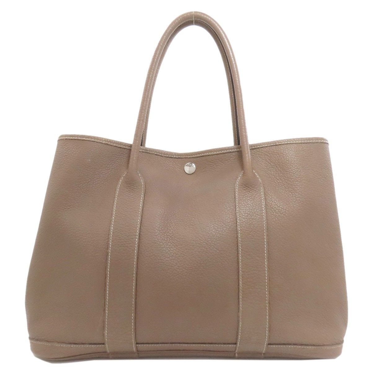 HERMES  Garden Party PM Etoupe SilverHardware Tote Bag Negonda  Ladies [Used]