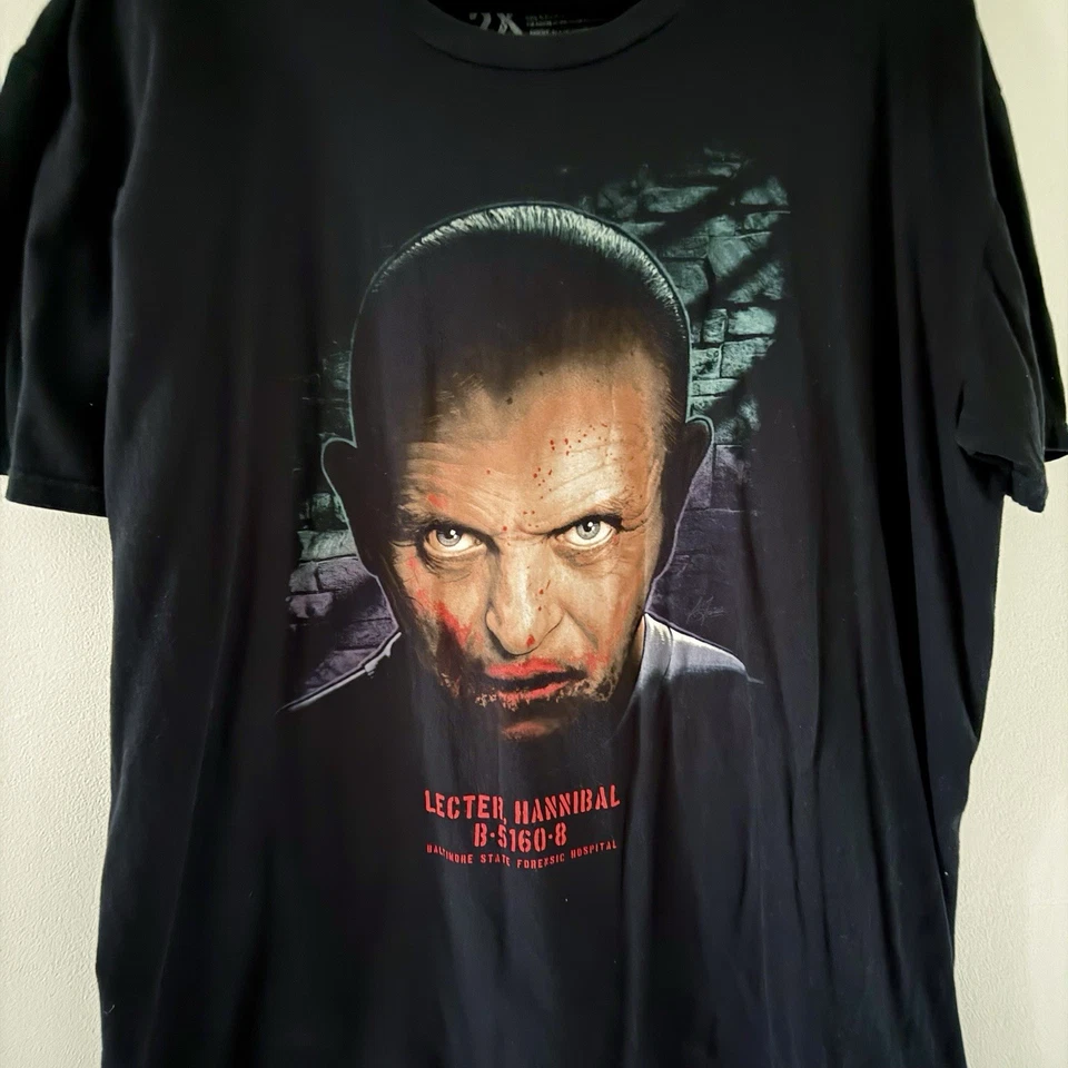Silence Of The Lambs Midnight Madness Fright Rags Рубашка 2X Ужасы Ганнибал Редкая - Изображение 4 из 4