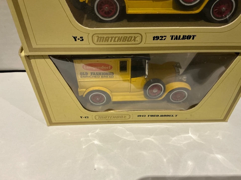 MATCHBOX MODELS OF YESTERYEAR Y-5 1927 TALBOT Bread Truck All Three Rare Brands - Image 4 of 4